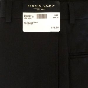 Men,s Warehouse Black Dress Pants size 29x30